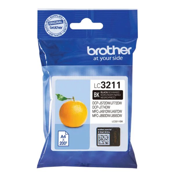 Brother LC3211BK Sort