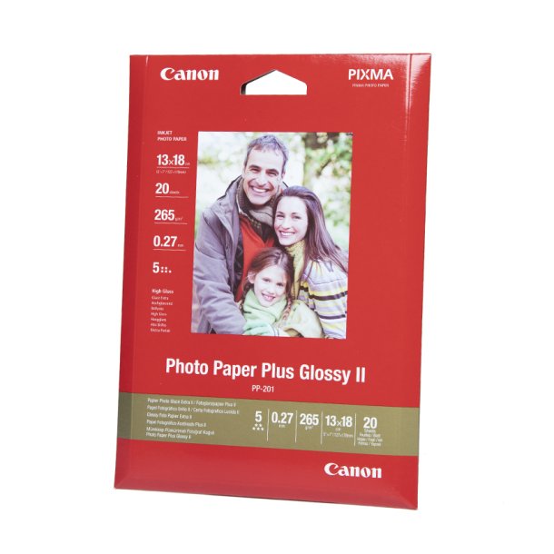 Canon Photo Paper Plus Glossy II 265 gr. 20 stk. 13x18